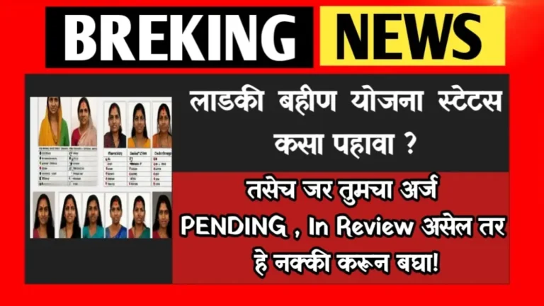 ladki Bahin Yojana Status Kasa Pahava | Ladki Bahin Yojana Status Pending,In Review असेल तर काय करावे